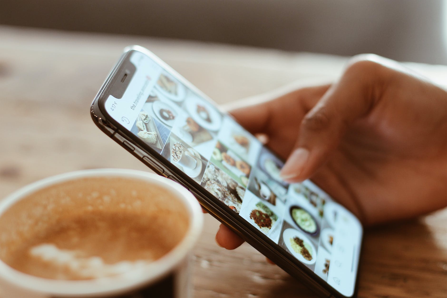 selective focus photography of person using iphone x