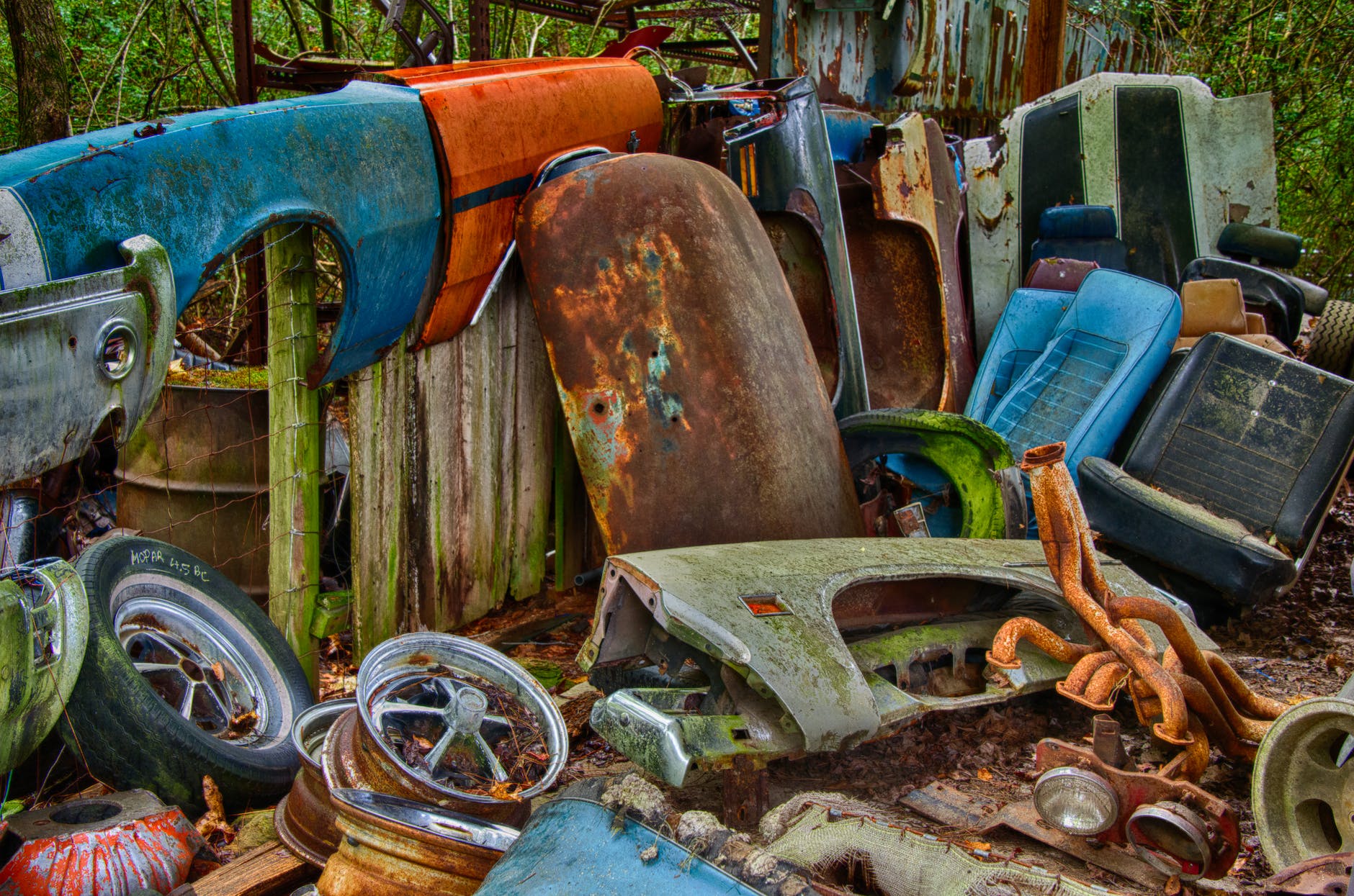 scrap metal part of vehicles